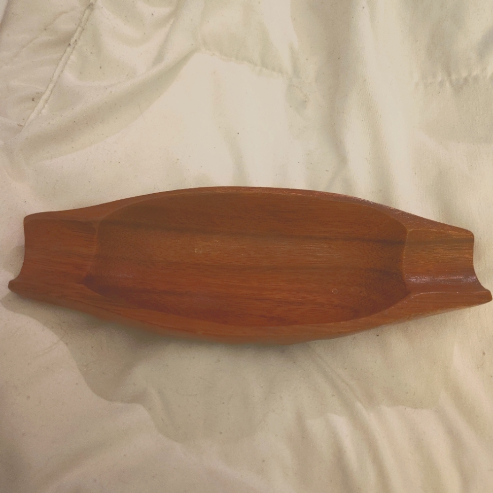 Vintage Monkey Pod 6 Wooden corn on the cob holders